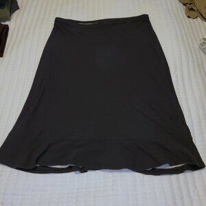 Black and Gray Jersey Skirt